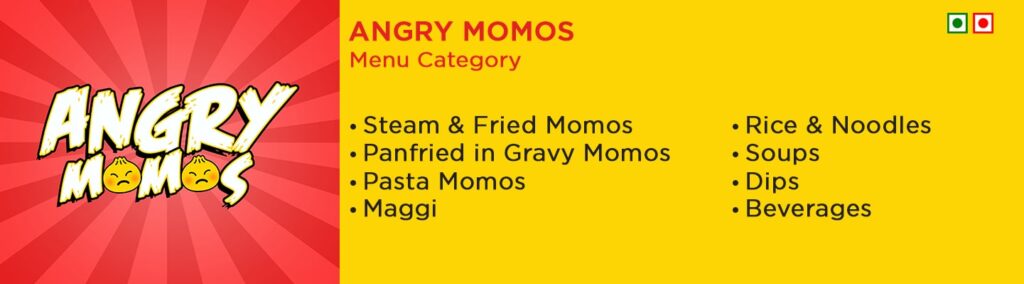 Momo Brands - Angry Momos Menu