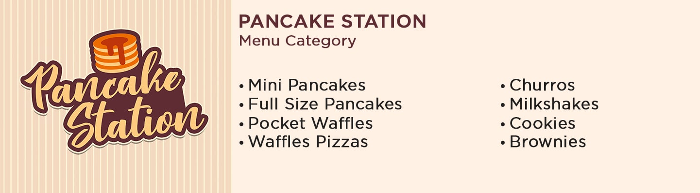 Pancake Brands - Pankcake Station Menu